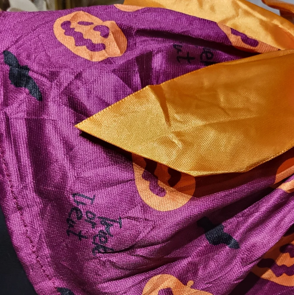 Purple Halloween Pumpkin Trick Or Treat Dog/Pet Dress Costume Size Medium- NWOT